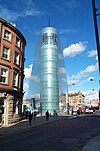 Manchester's impressive Urbis building (now houses National Football Museum)