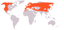 Répartition historique de l'ours brun.