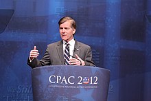 McDonnell speaking at the 2012 Conservative Political Action Committee Va Governor Bob Mcdonnell Speaking at CPAC 2012, UNEDITED. (6854519691).jpg