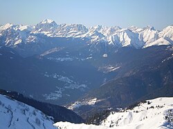 Vista della parte alta della valle.