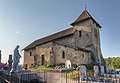 * Nomination Church of Vermelle, Isère. The bedside and the cemetery. --MirandaAdramin 07:01, 21 April 2019 (UTC) * Promotion Needs a perspective correction, on the left there is a lens flare and at least one dust spot --Poco a poco 08:09, 21 April 2019 (UTC) Thanks for your review but the perspective correction would be too artificial : the church is on a tumulus, there is no close point of view which suppose vertical lines. I cleaned up the dusts. The flare is a wink ;-)--MirandaAdramin 09:10, 21 April 2019 (UTC) A wink? the image is not a QI with that imperfection. Regarding the perspective, I do see room for applying it. This image is not a QI to me like this. --Poco a poco 10:09, 22 April 2019 (UTC) I don't say it's not possible to correct perspective (you can see it here), just that it is inaccurate. This one is simply not a QI. Thank you for your review.--MirandaAdramin 21:25, 22 April 2019 (UTC) Helene, for me your corrected version is ok. Very beautiful shot of this church. --Tournasol7 12:39, 24 April 2019 (UTC) Tournasol7, thank you for your comment. Do you know this church ? Don't you think the corrected perspective distort the real building's proportions ? --MirandaAdramin 08:06, 27 April 2019 (UTC) As the horizon line is at, or below, the base of the church, it certainly would distort proportion and give the upper part of the building an unnatural bloated appearance. --Acabashi 10:53, 28 April 2019 (UTC) Wow, perfect. Thank you for this precious comment, Acabashi. I will think about it.--MirandaAdramin 10:20, 29 April 2019 (UTC)