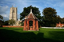 The green, church and well house Village green , Heydon - geograph.org.uk - 302163.jpg