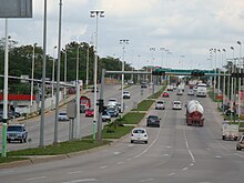 Indoor Circuíto Carlos Pellicer Camera, expanded to 8 lanes, surrounds the urban area of the city.