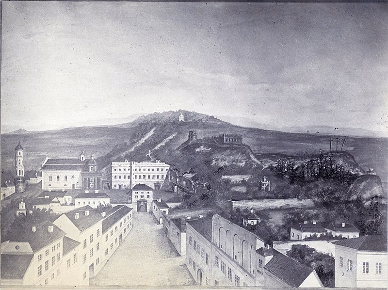 File:Vilnia, Zamkavaja. Вільня, Замкавая (P. Rossi, 1796).jpg