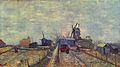 Vincent van Gogh: Xardín de verduras en Montmartre.