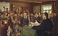 «Կիրակնօրյա ընթերցանություն գյուղի դպրոցում», 1895 թ., Ռուսական պետական ​​թանգարան, Սանկտ Պետերբուրգ