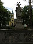 Vyšší Brod, socha svatého Jana Nepomuckého.jpg