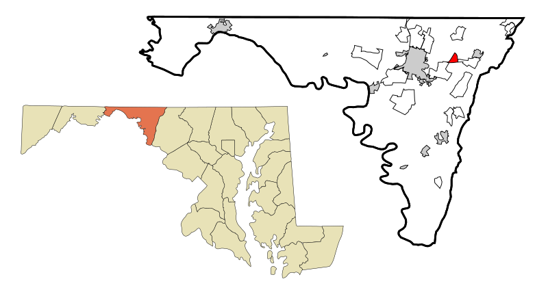 File:Washington County Maryland Incorporated and Unincorporated areas Chewsville Highlighted.svg