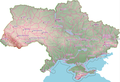 Українська: Межі водогосподарських ділянок ДАВРУ. English: Water management areas of State Agency of Water Resources of Ukraine.