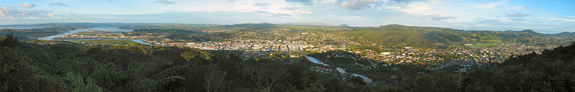 Panorama of Whangārei from Mt Parihaka