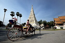 Wat Chedi Liam, une partie du grand site archéologique de Wiang Kum Kam