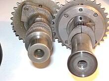 A comparison of the standard Suzuki camshaft lobe profile with the base duration profile of the helical camshaft shows that they are virtually identical. Wiki photos 009.jpg