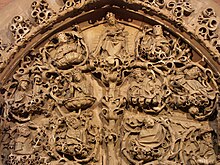 Relief of Tree of Jesse, Cathedral St. Peter, Worms, Germany Worms Dom st peter tympanum 006.JPG