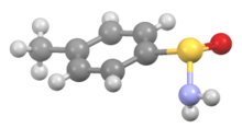 Ball-and-stick model of p-toluenesulfinamide