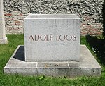 Honorary grave design for Adolf Loos