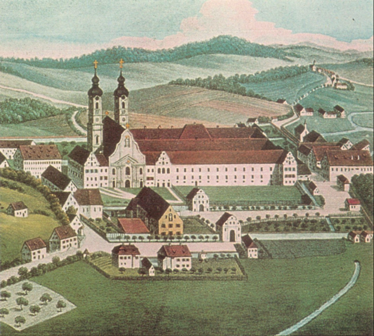 Средневековый католический монастырь