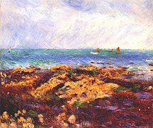 Pierre-Auguste Renoir (1883) : Marée basse à Yport - Musée de l'Hermitage