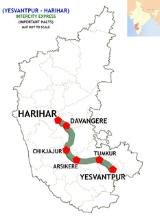 Yesvantpur–Harihar Intercity Express