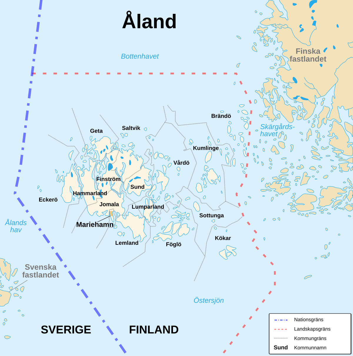 Kaikki yhteensä 38+ imagen åland karta eckerö