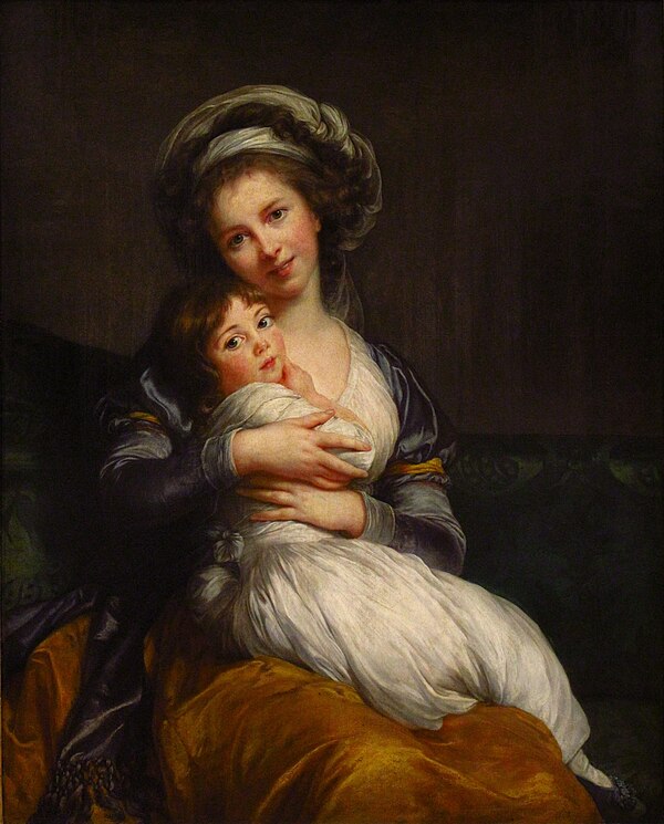 Élisabeth Vigée Le Brun's self-portrait with her daughter