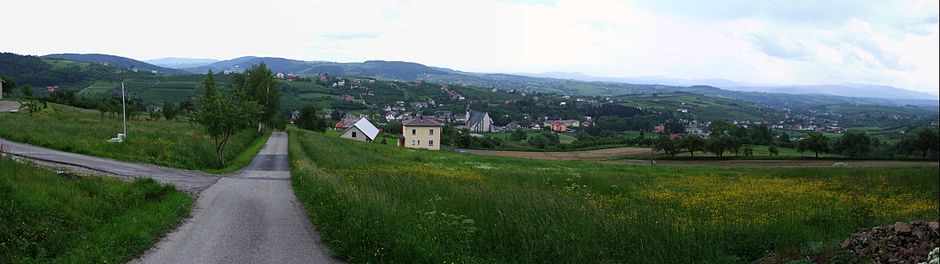 Panorama miejscowości Łukowica