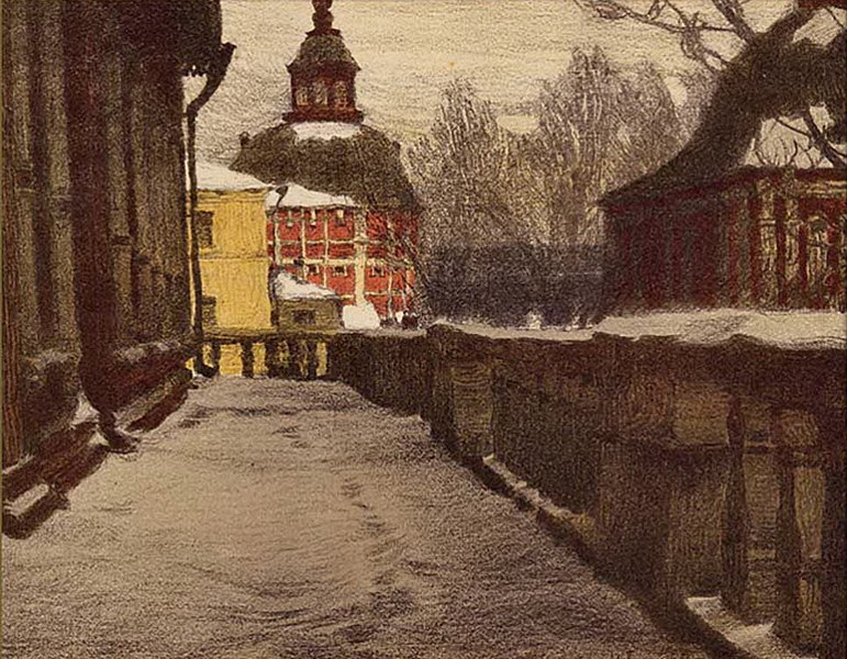 File:В. И. Соколов. Паперть Трапезной церкви (1917).jpg