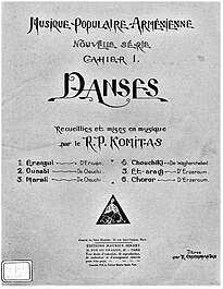 Komitas "6 tańców ormiańskich" - 1924 Paris.jpg