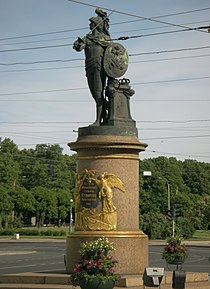 Памятник А. В. Суворовуперед Троицким мостом,Михаил Козловский, 1801