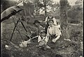 Художник Петр Целебровский с женой и детьми на пленере в окрестностях Мурома. Около 1907-1909