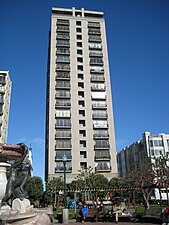 Un edificio de apartamentos próximo al Parque Huntington en Nob Hill, San Francisco.