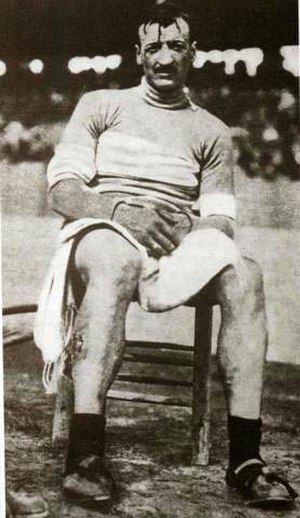 Luigi Ganna, the winner of the inaugural Giro d'Italia