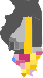 1822 Illinois gubernatorial election results map by county.svg