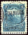 5c blue, circle at Managua Mi52