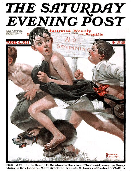 File:1921-6-4 No Swimming - Norman Rockwell.jpg