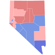 1982 Nevada gubernatorial election results map by county.svg