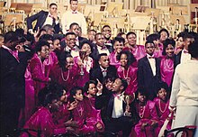 The 1988 Eastern High School Choir in Vienna, Austria after winning the Silver Medal 1988-Vienna-Celebration cropped-800x554.jpg