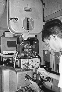 Projectionist person who operates a movie projector