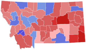 2012 Montana gubernatorial election results map by county.svg