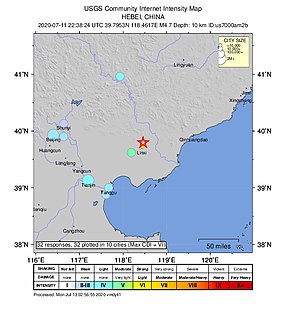 2020 Tangshan earthquake