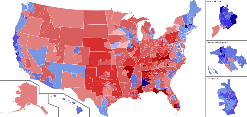 File:2020 US House Election Results by Margin.svg