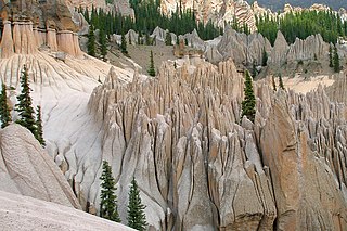 Wheeler Geologic Area Eroded outcropping of volcanic ash in the La Garita Mountains, Colorado, United States