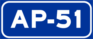Autopista AP-51 road in Spain