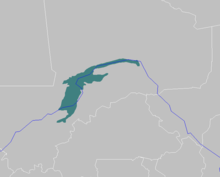 Inner Niger Delta, including Lake Debo, flooded savanna ecoregion map