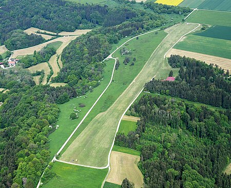 Aerial image of the Ottenberg gliding site