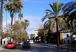 Alameda Cristina en dirección norte.