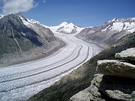 Aletschgletsjer: Gletsjer in Zwitserland