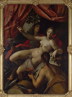 Hans von Aachen, Allegory of Peace and the Arts, 1602.[19]