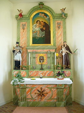 Altar vo de Antonius-Kapell z Rütene