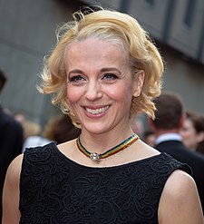 Amanda Abbington v roce 2015 na předávání cen Laurence Oliviera