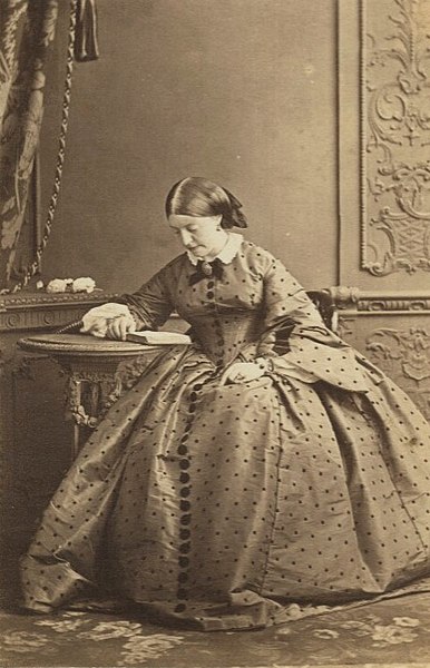 Photograph of his daughter Amelia, 1863.